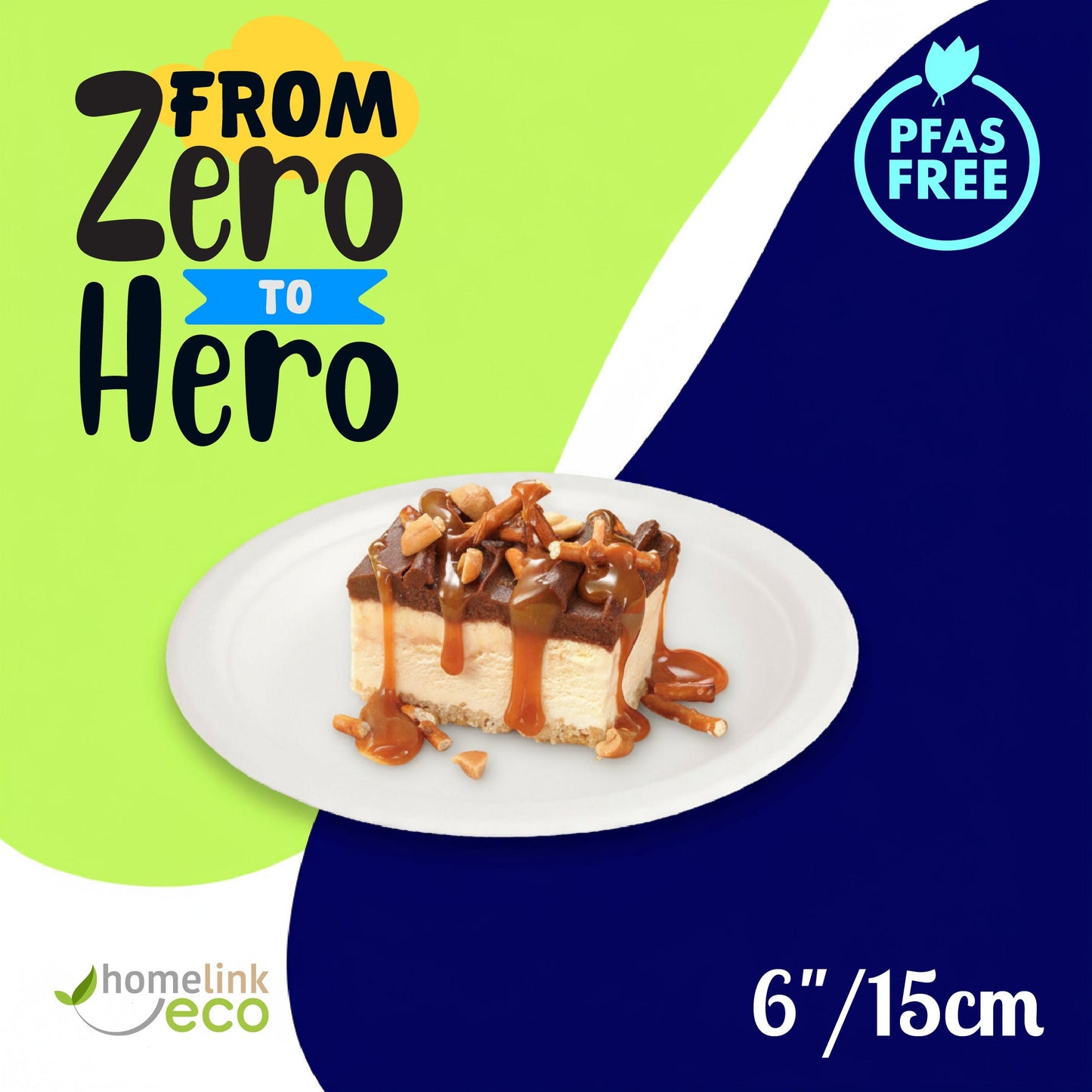 6" /  15cm Round Bagasse Plate