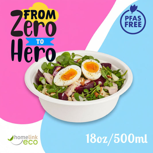 18oz /  500ml Bagasse Bowl
